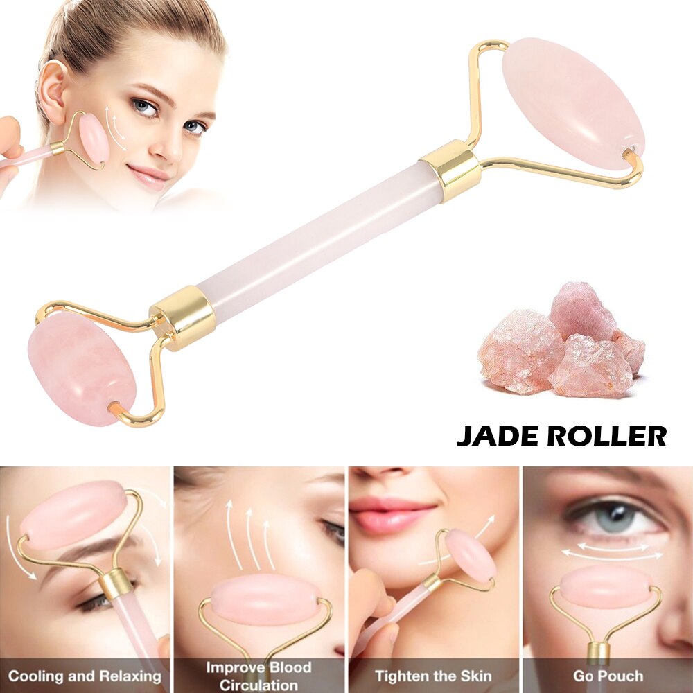 Rose Quartz Roller Facial Slimmer